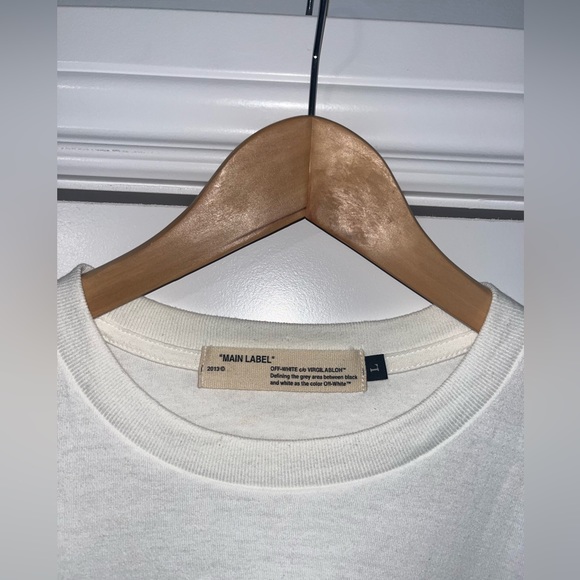 OFF WHITE T-SHIRT - WHITE 2019 COLLECTION (L - fits like a M) - Picture 5 of 7